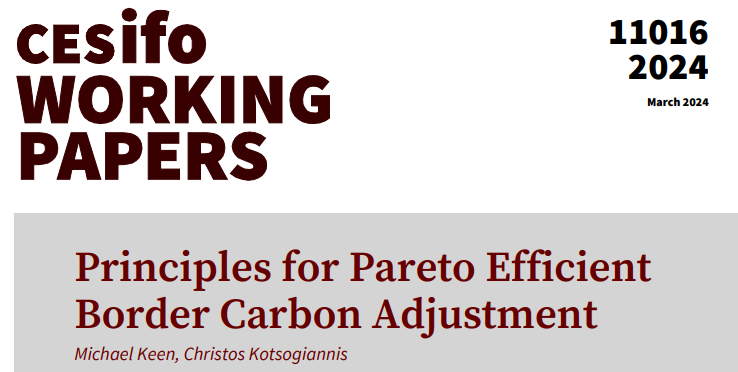 Principles for Pareto Efficient Border Carbon Adjustment | @mick_keen @KotsogiannisC #EconTwitter cesifo.org/en/publication…