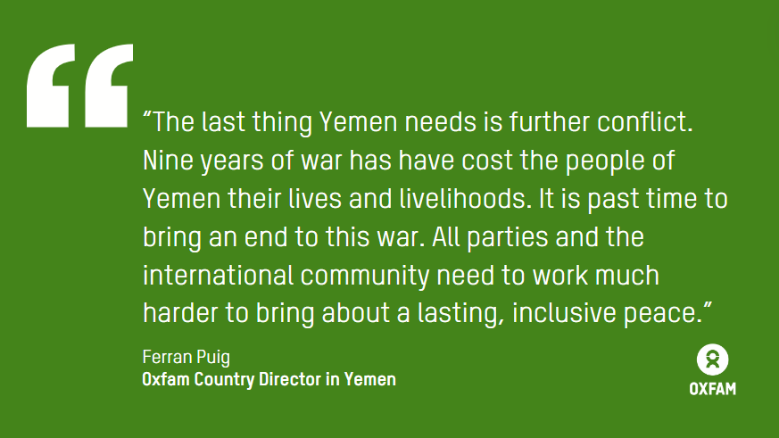 PRESS RELEASE: As #Yemen enters its tenth year of war, militarisation and economic crisis compound suffering for millions of people. Our full release here 👉oxf.am/3xbL5w0