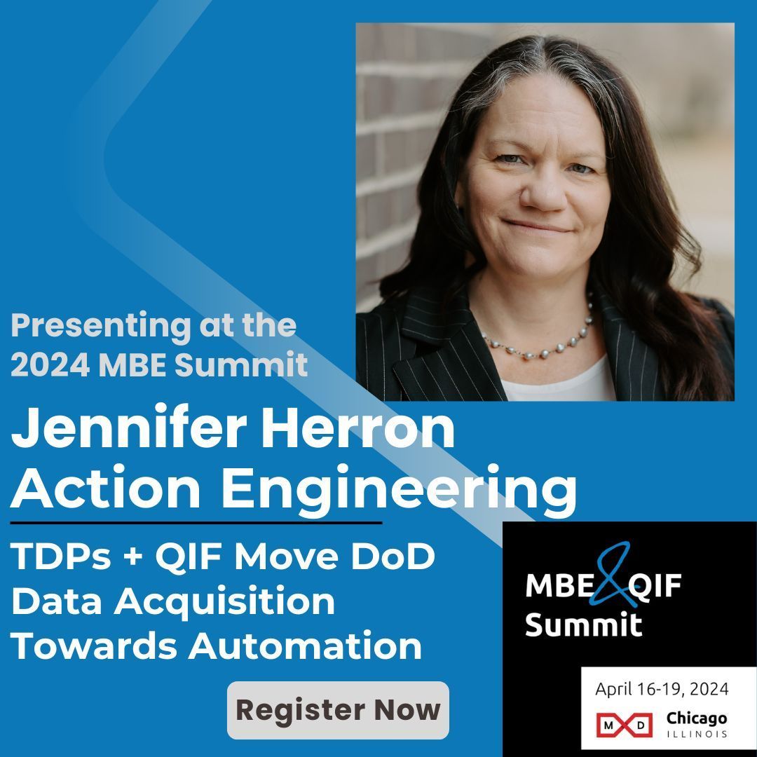 DigitalMetrolo1's tweet image. Jennifer Herron shares how 3D Technical Data Packages that include Model-Based Definition along with the Quality Information Framework establish a consistent and reliable framework for data custody at the MBE+QIF Summit in Chicago. buff.ly/4ak8YzM 
#tdp #mbd #qifstandard