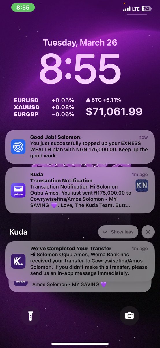 Took profit from $XAUUSD AND I ADDED 175k to my savings 

<a href="/cowrywise/">Cowrywise</a> hope my money is safe because millions will be running in shortly