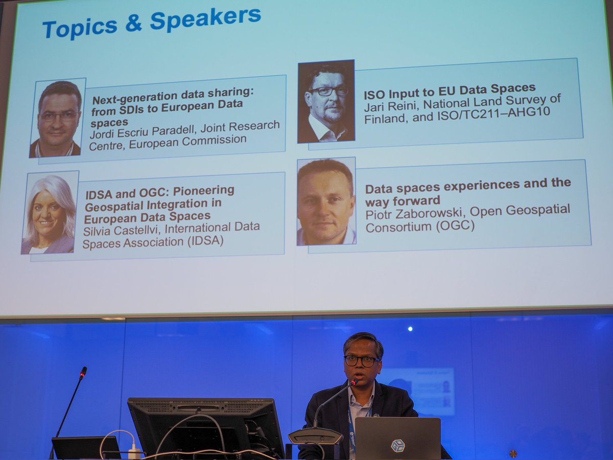OGC's Harsha Madiraju, Associate Director, Member Success and Development, opens the Europe Forum introducing its speakers and the theme "European Data Spaces Strategy: Opportunities for OGC Members." #OGCMM