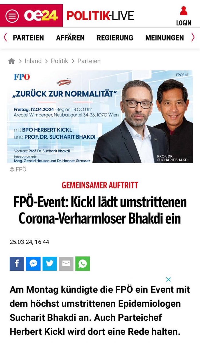 ddemokratisch1's tweet photo. Gut dass die Lügenpresse ausführlich darüber berichtet, der Pressekonferenz des Impfopfer-Vereins ist sie ja geschlossen trotz namentlicher Einladungen ferngeblieben. 
Lustig auch, dass sie wieder die N*zi-Keule gegen Prof. Bhakdi schwingt, macht sie nur noch unglaubwürdiger 😂
#kickl #FPÖ #Impfopfer #Mainstream 

❤️💉Verein für Impfopfer💉❤️
          https://t.co/CXNHB0T5Y2
              Wir lassen dich
               nicht ,im Stich'