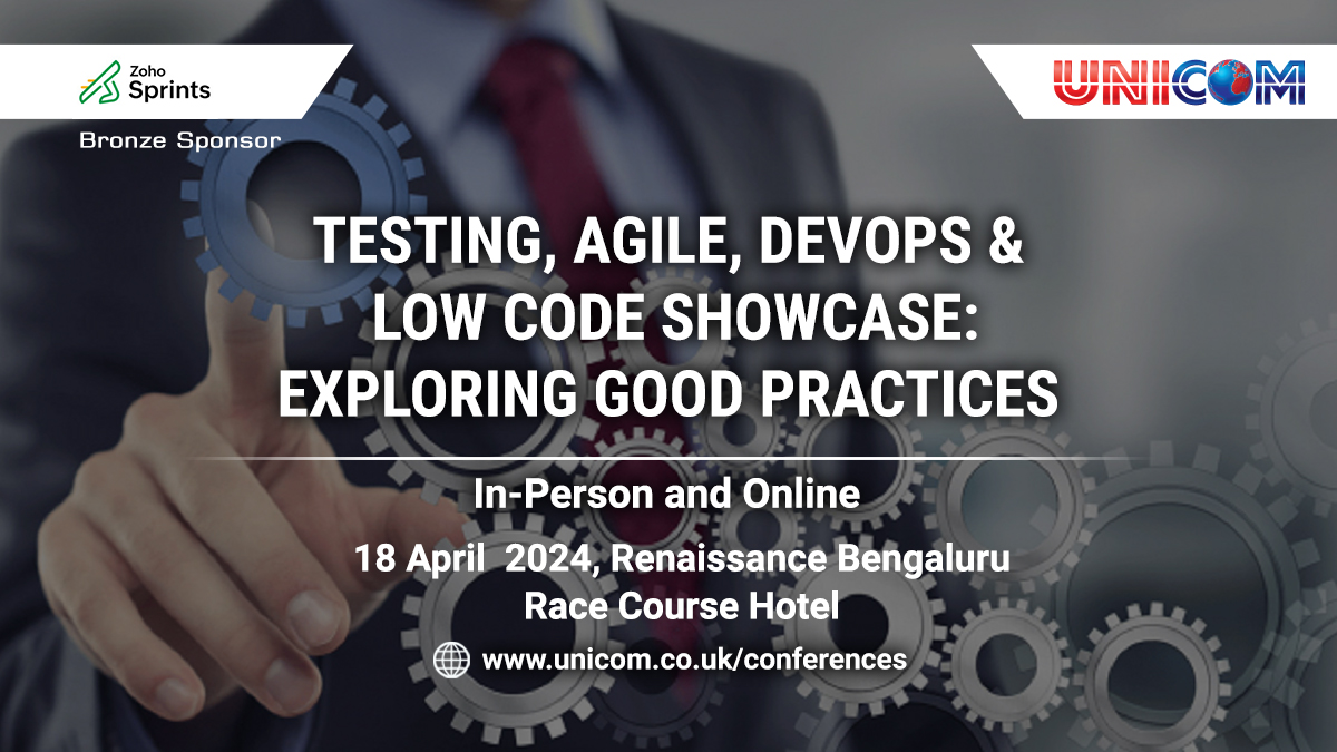 UNICOMLearning's tweet image. Excited to announce! @ZohoSprints is joining us as a Bronze Sponsor for our upcoming &quot;Testing, Agile, DevOps &amp;amp; Low Code Showcase&quot; in #Bengaluru on April 18, 2024. 
Revolutionize your Agile journey with Zoho Sprints! - zoho.to/agdev-blr

👉 bit.ly/adtbangalore20…