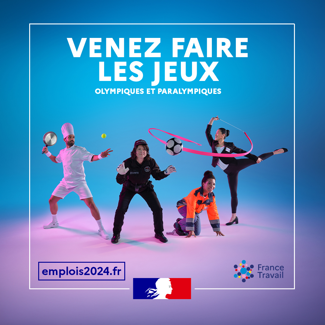 Les Jeux Olympiques et Paralympiques @Paris2024, un tremplin vers l’#emploi durable 📣candidat.francetravail.fr/metierscope/se… Découvrez les différents #métiers du #sport, formations et accompagnement dans son projet pro avec notre plateforme 'MétierScope du sport' @prefetrhone @Prefecture42