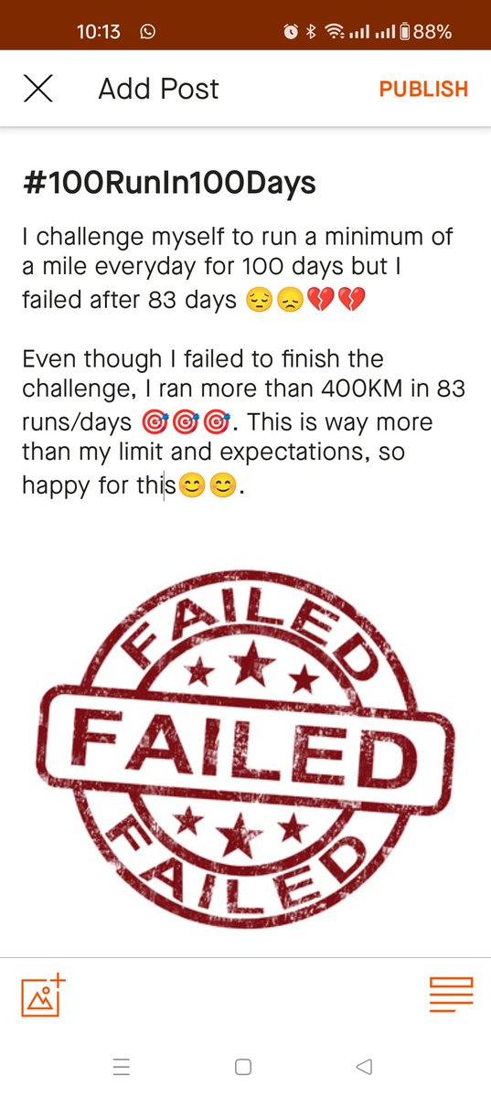 sauumum's tweet image. Day84: That's it. I lost here.
Not feeling well to do even a short mile of run . Gave up!!
#100daysofwalking  #100DaysOfRunning #strava 
strava.app.link/7mFCCdyhhIb