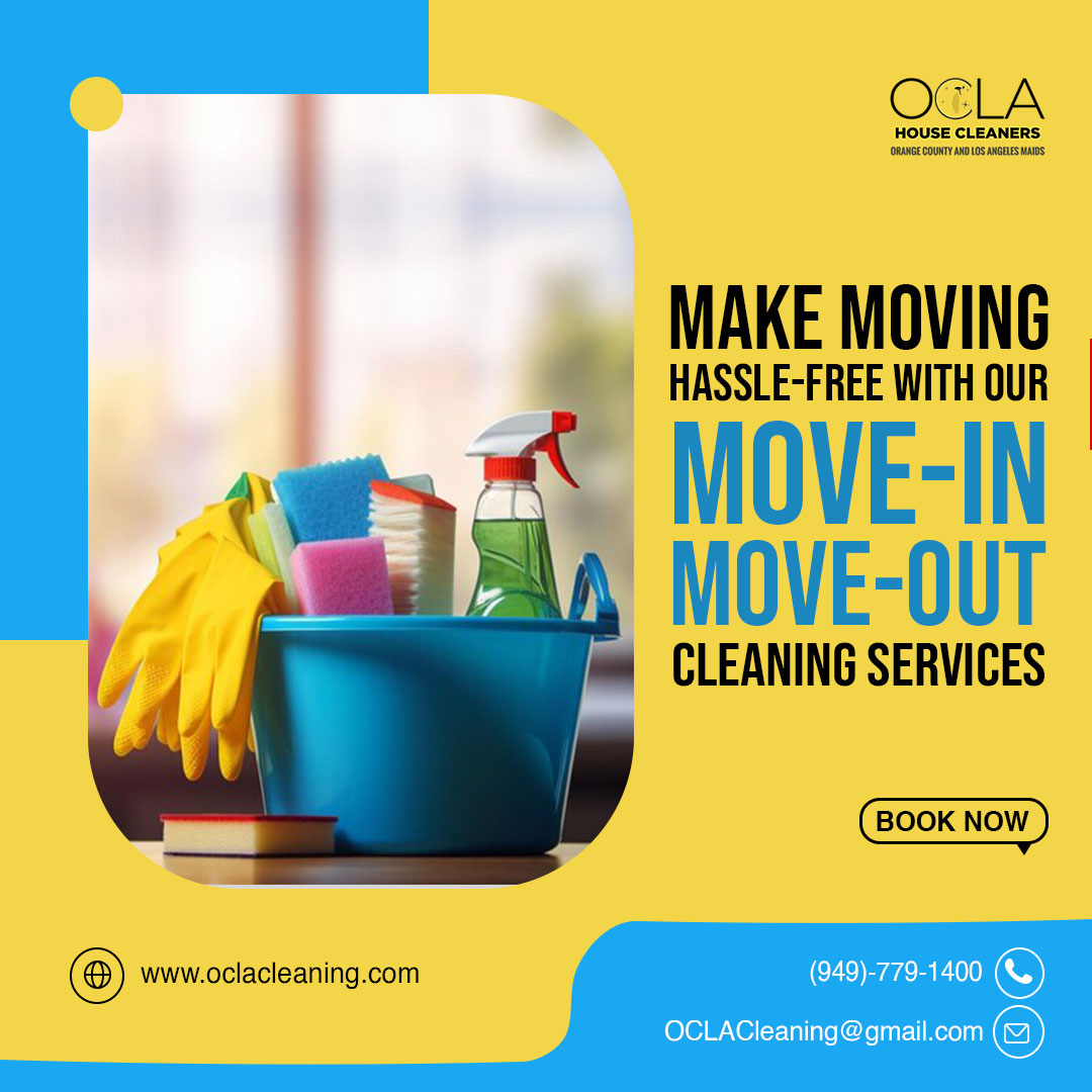 Moving to a new place? Leave the cleaning to us! Our move-in/move-out cleaning services in Orange County ensure a smooth transition, so you can settle into your new space without the stress of cleaning.
.
Visit: oclacleaning.com
.
#housecleaning #cleaning #cleaningservice