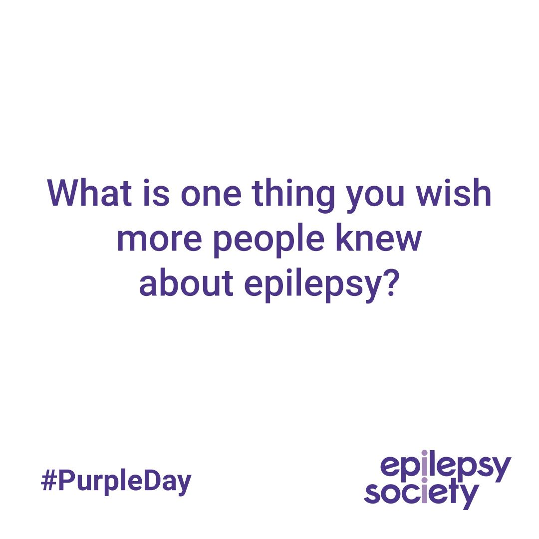 It's #PurpleDay, an opportunity for the epilepsy community to teach the world about epilepsy. So what's one thing you wish more people knew about epilepsy? 💜 #epilepsy #StampOutSeizures #PurpleDay2024