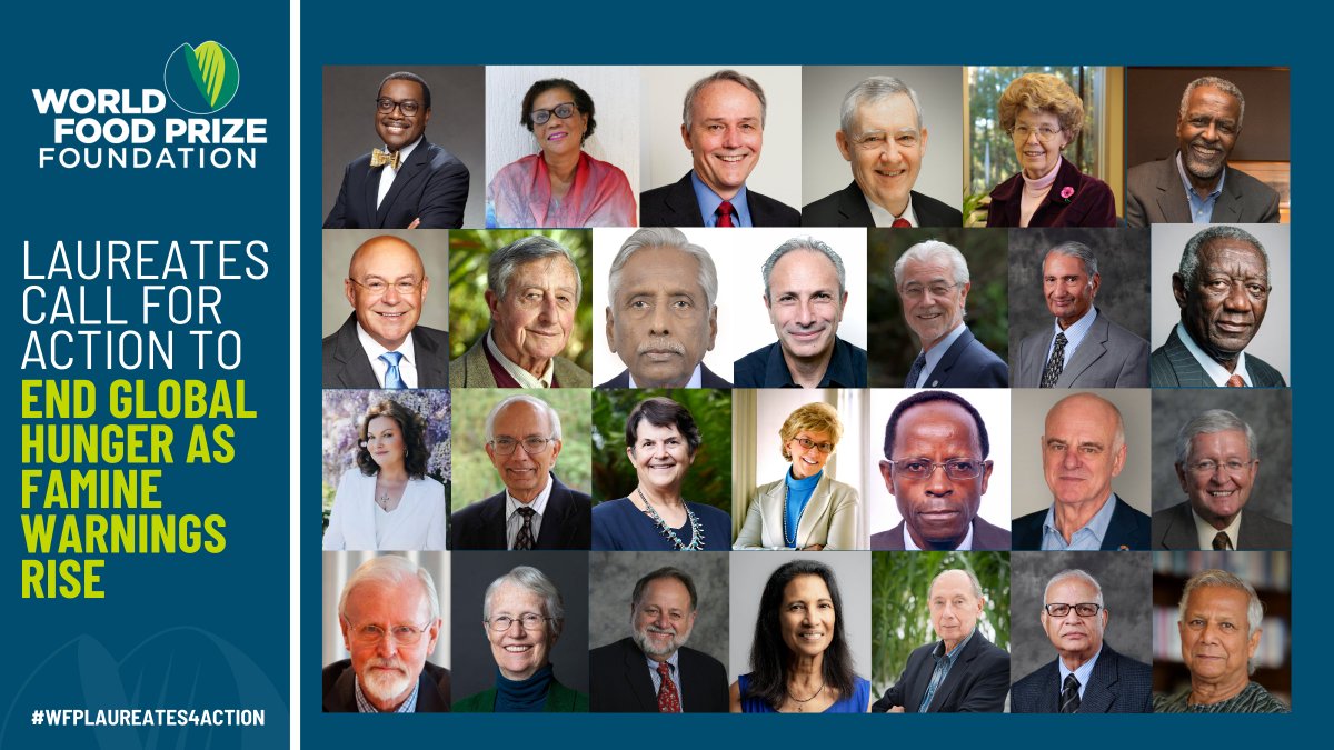 📣Today, <a href="/worldfoodprize/">World Food Prize Foundation</a> Laureates are sending a powerful message to #G20 leaders: prioritize the fight against global hunger and poverty. It's time to save lives, build resilience and secure the future. Learn more at worldfoodprize.org/LaureateLetter. #WFPLaureates4Action #G20Brazil