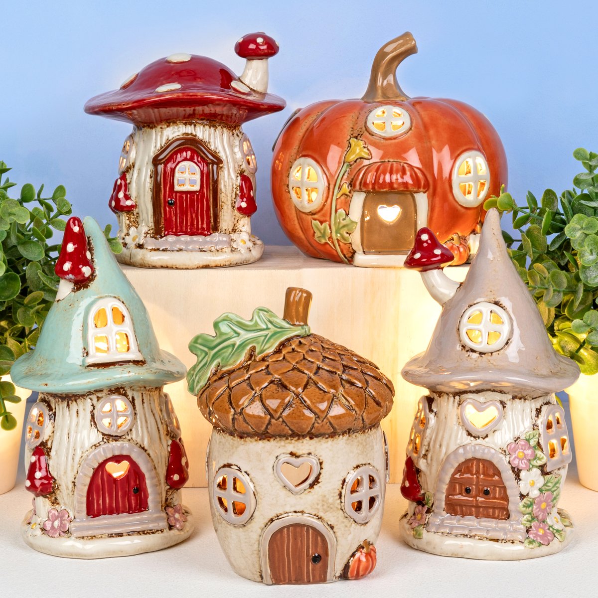 Add a touch of charm and warmth with our Village Pottery collection of tealight houses in various shapes and sizes. This range is fast becoming a collectable with people creating their own streets and villages. Follow the link below to see the full range; shop.joedavies.co.uk/range/wr13219