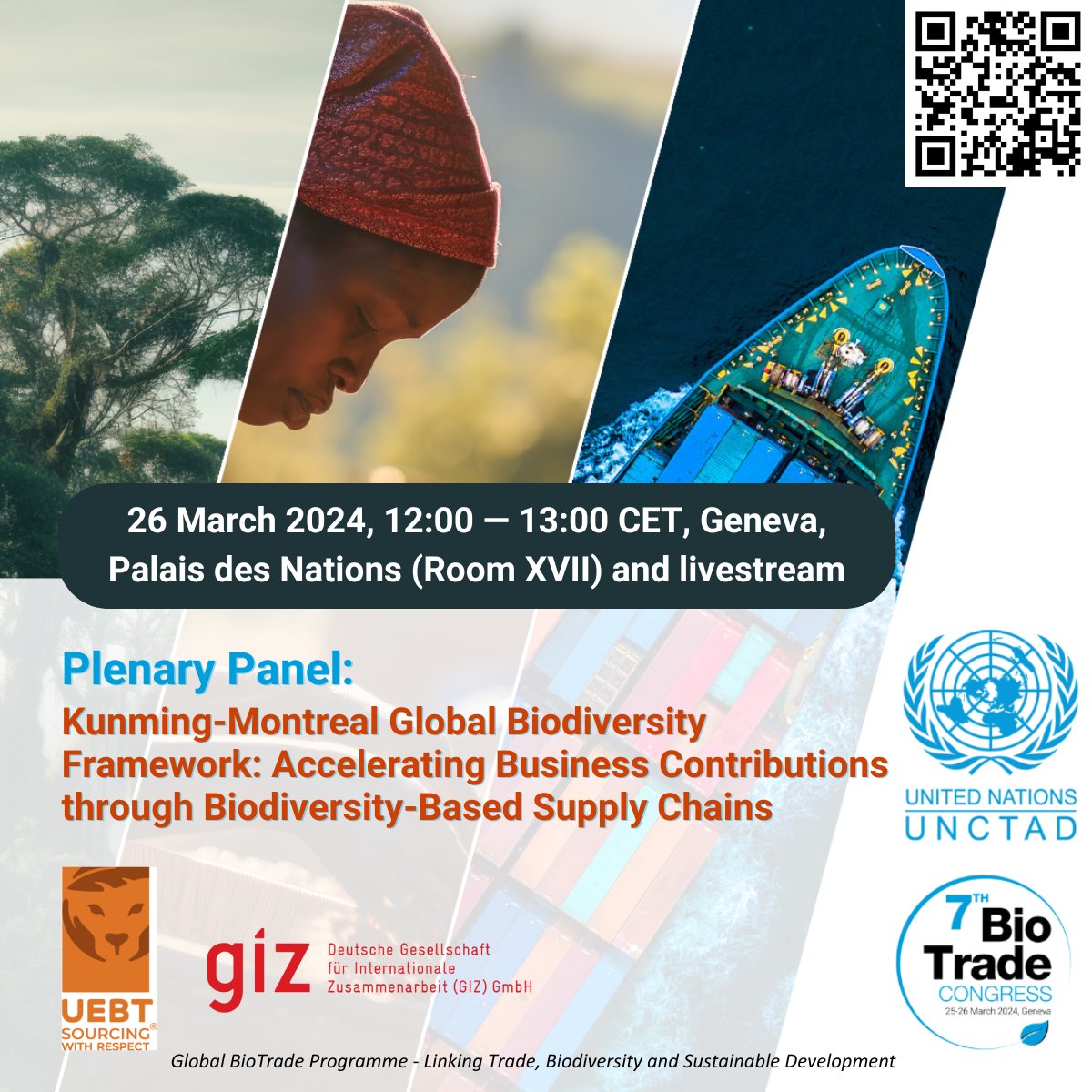 Next at the 7th #BioTrade Congress. Learn how business can support implementation of the goals and targets of the #Biodiversityplan through biodiversity-based supply chains. Register for the session here: bit.ly/BioTrade-Congr… #BioTrade #Biodiversity #Trade #Biodiversityplan