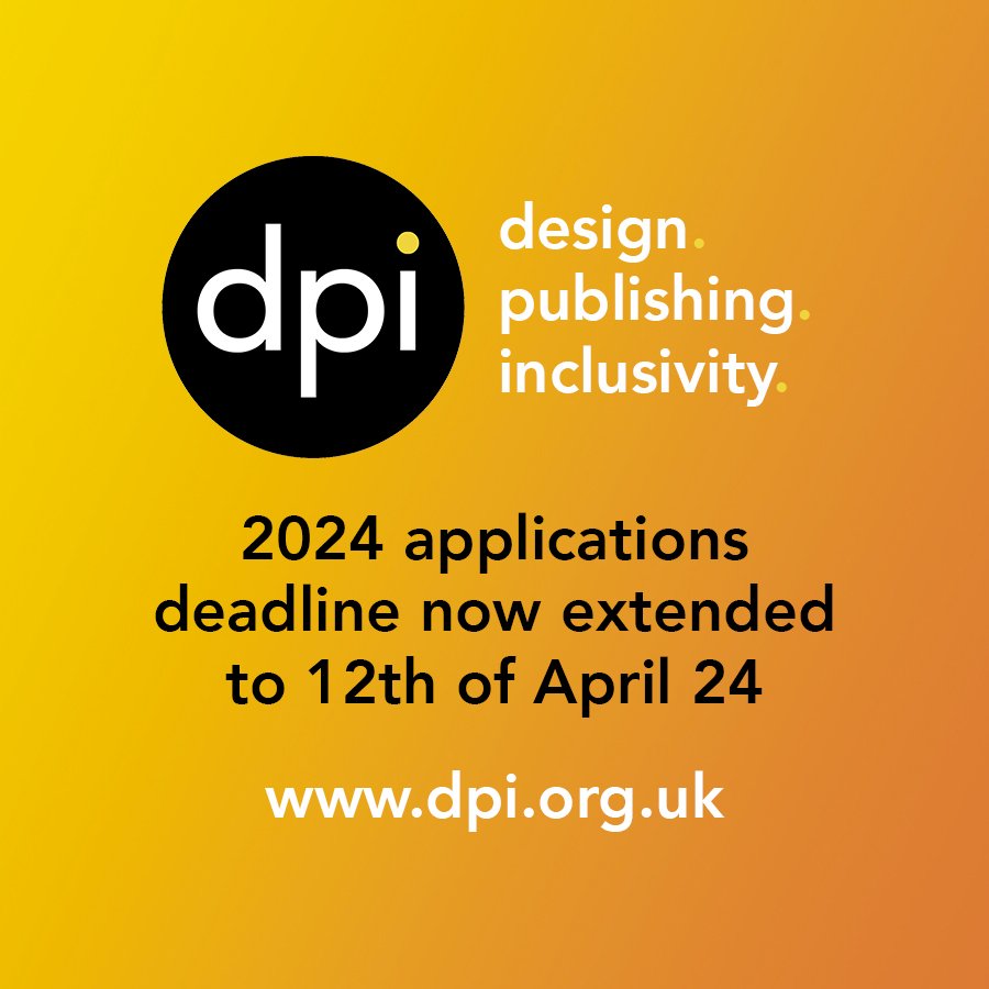 Fantastic news!! 🥳 The application window has been extended to 12th April for the dpi mentorship scheme. If you are from an under represented background apply now! @dpi_org #book #designer #graphicdesign #graphicdesigner #illustration #illustrator #designpublishinginclusivity