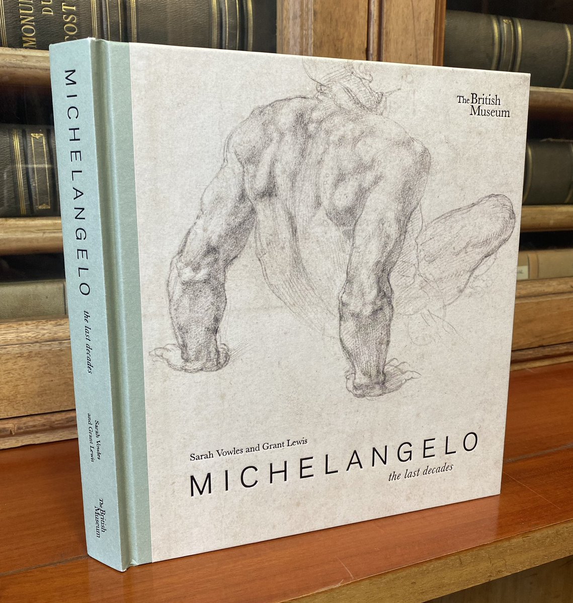 So excited to receive our advance copies of the Michelangelo book yesterday. Massive thanks to the Publishing team for their stunning design (that green is GORGEOUS). It’s all getting closer, chaps. Wish me luck #eek #MichelangeloTheLastDecades @britishmuseum