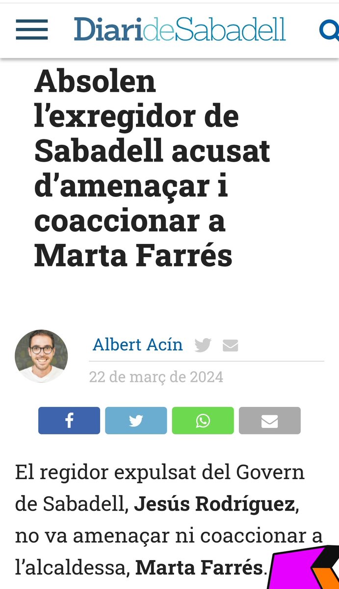 Por fin se ha empezado a hacer justicia.  Continuaré luchando por la verdad y para restituir mi honor.