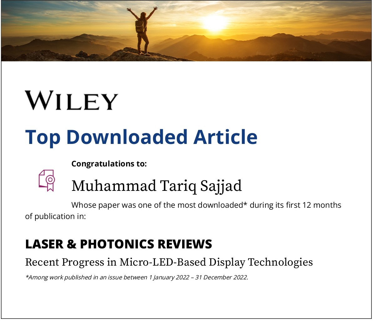 TEMD group at LSBU (@temdlsbu) on Twitter photo Congratulations to our PI <a href="/TariqSajjad1/">Tariq Sajjad</a> and collaborators for this impactful and useful work on Micro-LED-Based Display Technologies. Congratulations to our PI <a href="/TariqSajjad1/">Tariq Sajjad</a> and collaborators for this impactful and useful work on Micro-LED-Based Display Technologies.