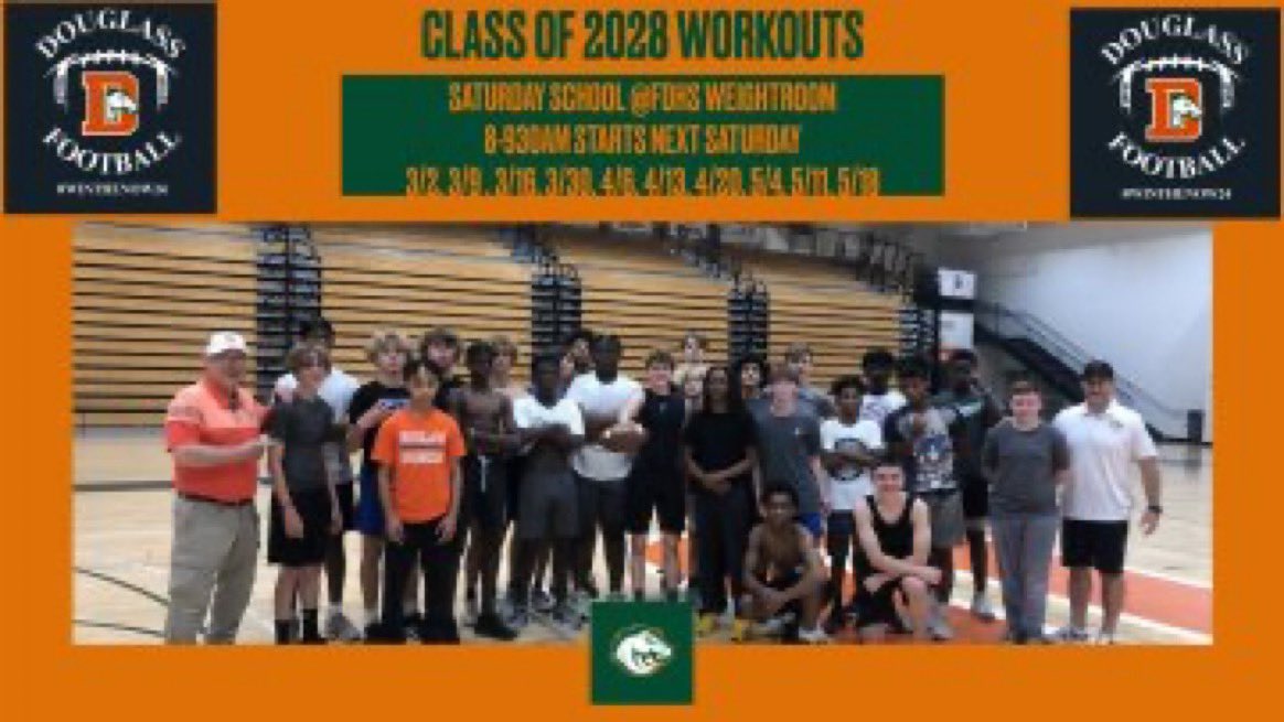 Douglass Football (@fdouglassfb) on Twitter photo This Saturday 3/30 8-930 all class of 2028 districted/playing 🏈 we will do our Bronco Saturday School before spring break. Have a great day! As always it's SPECIAL to be a BRONCO! <a href="/coachdaniel_KY/">Devon Daniel</a> @FDHSBoostersFB <a href="/coachnatemcpeek/">Nathan Mcpeek</a> <a href="/coachwts/">Mr. Clean</a> <a href="/CoachJeffPoe/">Jeffrey Poe</a> <a href="/FDHSCoachHarris/">Evander Harris</a> This Saturday 3/30 8-930 all class of 2028 districted/playing 🏈 we will do our Bronco Saturday School before spring break. Have a great day! As always it's SPECIAL to be a BRONCO! <a href="/coachdaniel_KY/">Devon Daniel</a> @FDHSBoostersFB <a href="/coachnatemcpeek/">Nathan Mcpeek</a> <a href="/coachwts/">Mr. Clean</a> <a href="/CoachJeffPoe/">Jeffrey Poe</a> <a href="/FDHSCoachHarris/">Evander Harris</a>