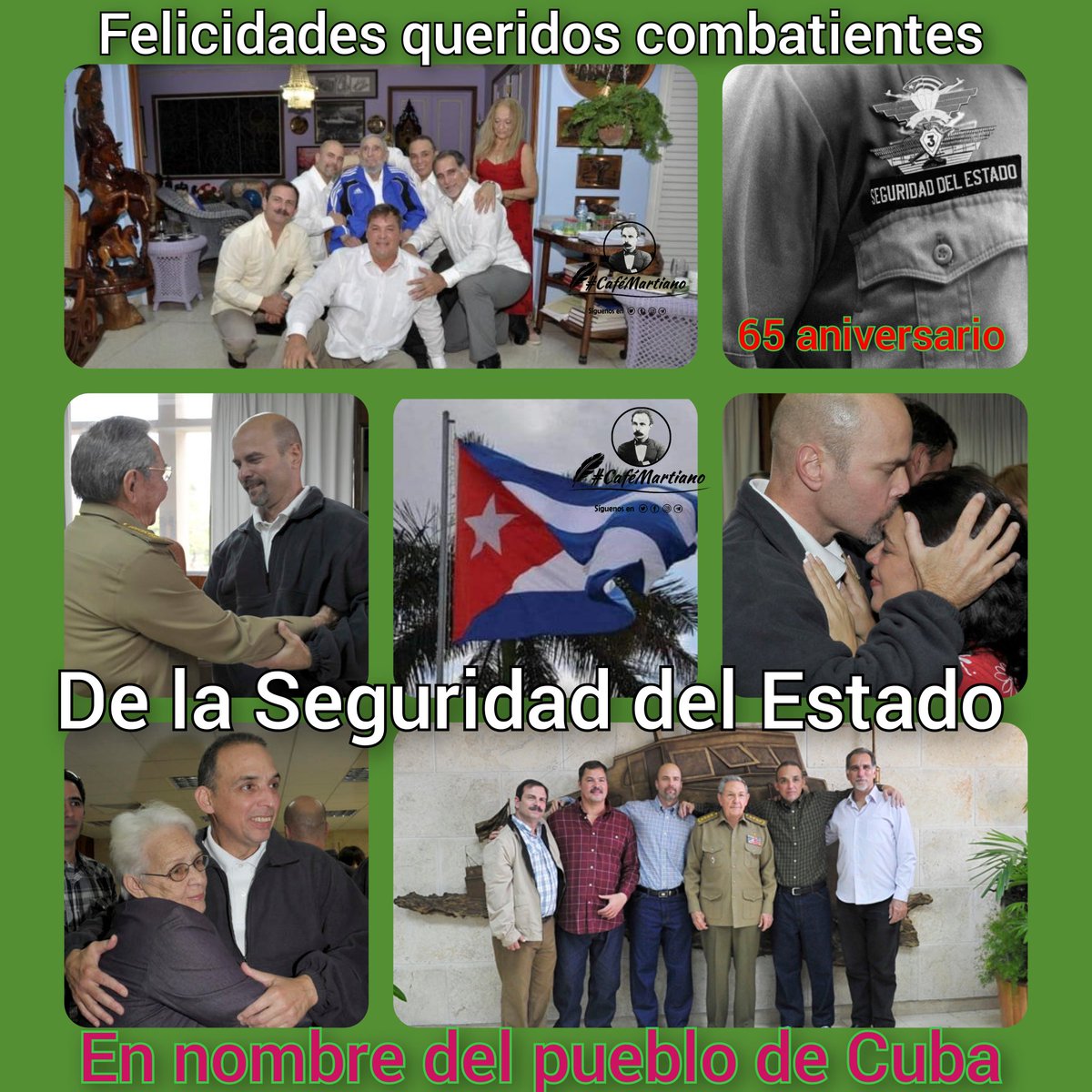 Martí lo dijo: 'En silencio ha tenido que ser...'. Felicidades a tantos héroes de la Seguridad, anónimos, dispuestos a jugarse la vida por #Cuba, por nosotros... ¡Gracias! #HéroesDelSilencio