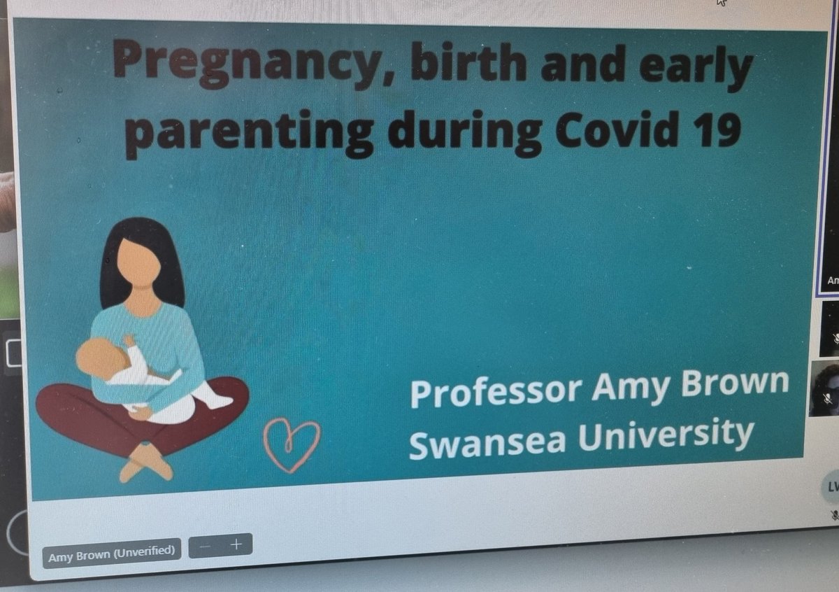 Next up @Prof_AmyBrown sharing the heartbreaking data on a rise in maternal anxiety due to the restrictions placed during the pandemic and the impact that had on mothers and babies @savechildrenuk