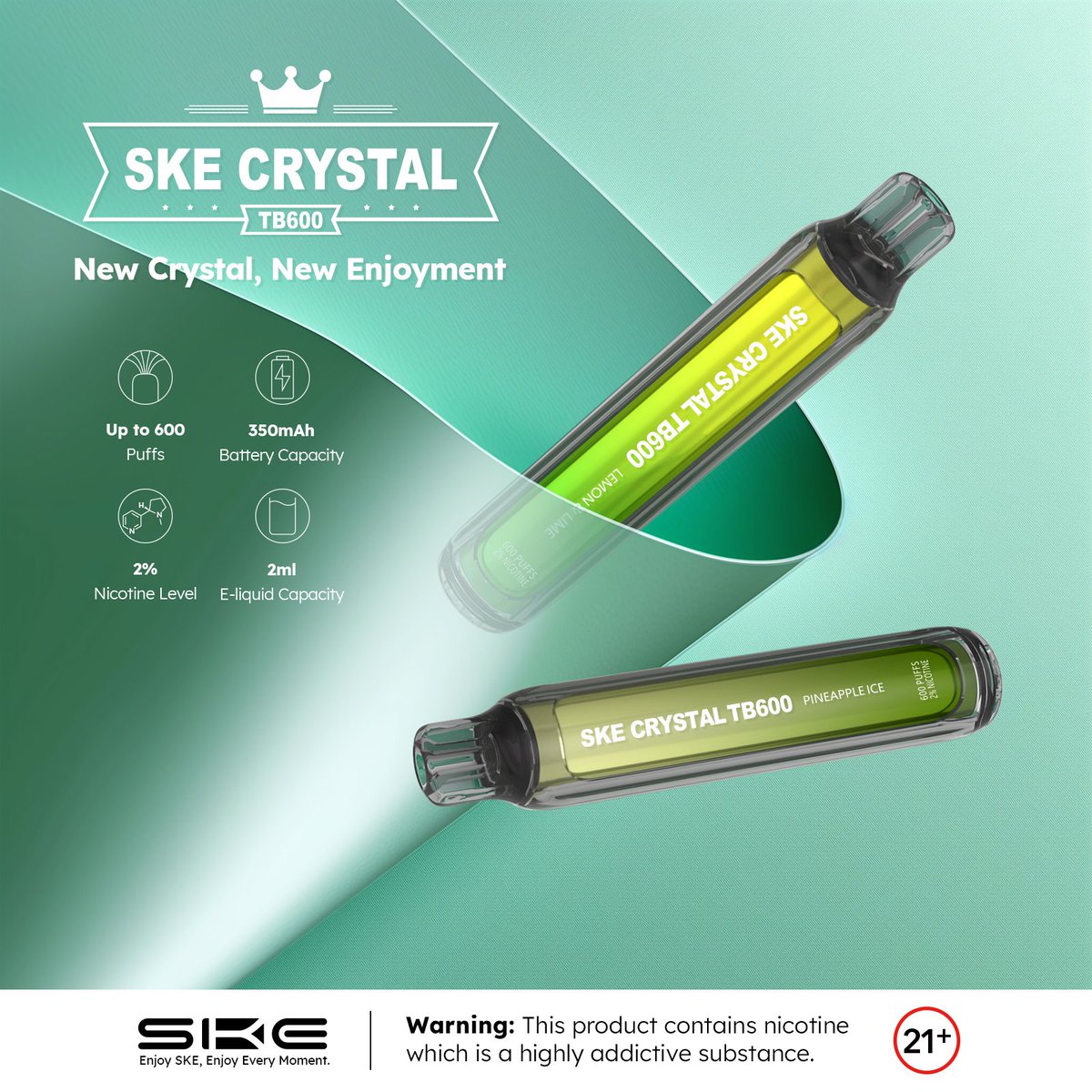 skevapeofficial's tweet photo. New Crystal,  New Enjoyment 💨🌟

Warning: This product contains nicotine which is a highly addictive substance. You must be 21+
#skevape #ske #vapelove #vapefam #vapefamilyuk #vapefams #vapedaily #CrystalBox #skecrystal  #skecrystaltb600 https://t.co/fdAKnOwHlJ
