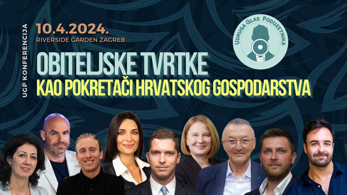 🎉👌10.4. 2024. razgovaramo o obiteljskom poduzetništvu na konferenciji 𝗢𝗯𝗶𝘁𝗲𝗹𝗷𝘀𝗸𝗲 𝘁𝘃𝗿𝘁𝗸𝗲 𝗸𝗮𝗼 𝗽𝗼𝗸𝗿𝗲𝘁𝗮𝗰̌𝗶 𝗵𝗿𝘃𝗮𝘁𝘀𝗸𝗼𝗴 𝗴𝗼𝘀𝗽𝗼𝗱𝗮𝗿𝘀𝘁𝘃𝗮!

🎫Pridruži nam se i osiguraj svoju već danas jer broj mjesta je ograničen! bit.ly/3Vntifw