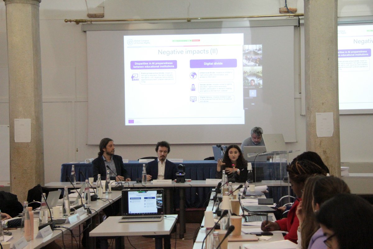 <a href="/michaelhayes/">Mike Hayes</a> <a href="/GCAsiaPacific/">Global Campus of Human Rights Asia Pacific</a> <a href="/maienv/">Marianne Vital</a> <a href="/UniofOxford/">University of Oxford</a> 🤖🌍Exciting panel! 'The Integration of AI in Education and its Implications in the MENA Region' featuring insights from <a href="/aidatraidi/">Aida Traidi</a>, GC Policy Observatory Analyst, <a href="/m_langendorf/">Manuel Langendorf</a>, Researcher and consultant on digital transformation in the MENA region, and moderated by Jihad