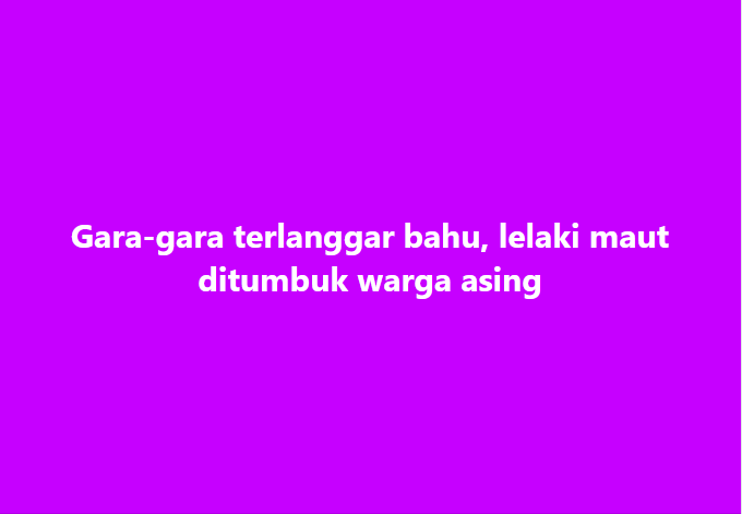 SinarOnline's tweet photo. Lelaki maut ditumbuk warga asing selepas bertengkar
#SinarHarian #lelakimaut #ditumbuk #wargaasing #bertengkar