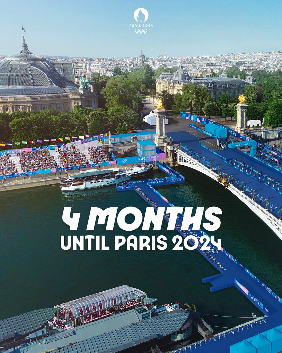 4 months before the Olympics 🥇 26th July 2024. We can't wait !