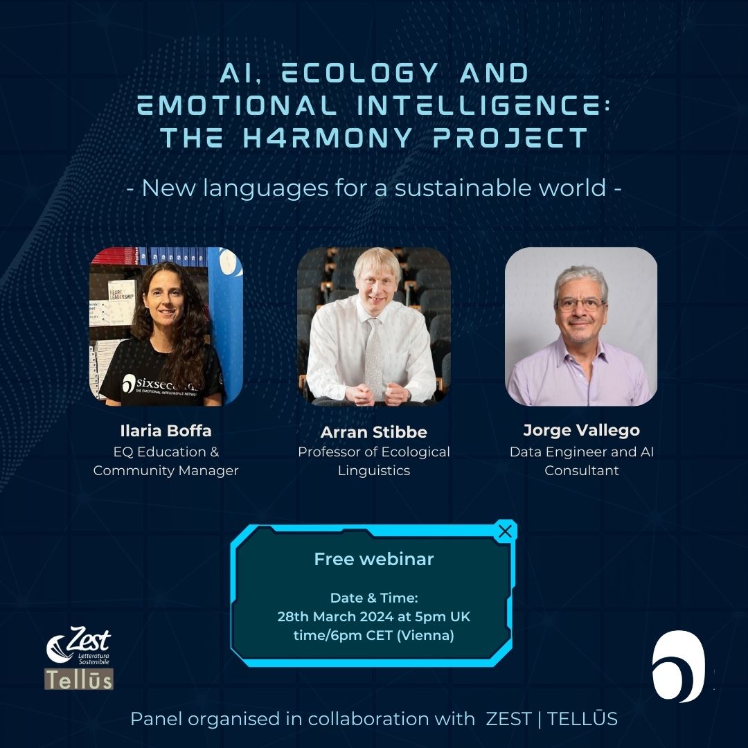 Could AI support sustainability and if yes how? What happens when we instruct generative AI with Ecological Language and Awareness? And what could be the role of Emotional Intelligence in guiding choices and process?

👉 lnkd.in/dPGTqunU (free webinar)