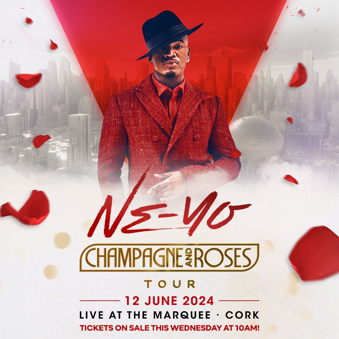 ★🌹 𝗢𝗡 𝗦𝗔𝗟𝗘 𝗦𝗢𝗢𝗡 🌹★ Award-winning R&B hitmaker, iconic songwriter, actor, @NeYoCompound, who has sold a cumulative 20+ million adjusted albums worldwide, performs in the Marquee This Summer, 12 June 😍👏 Tickets on sale Tomorrow at 10am! ⏰