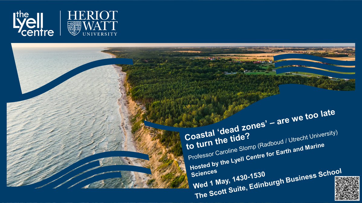 We are hosting a keynote talk from #geomicrobiology expert Prof. @CarolineSlomp on 1 May 🗓️ Join us @EBS_Global to learn about the effects of ocean deoxygenation on coastal waters and what can be done to manage their recovery 🌊 Online and in-person 🎟️: go.hw.ac.uk/sJoiPx