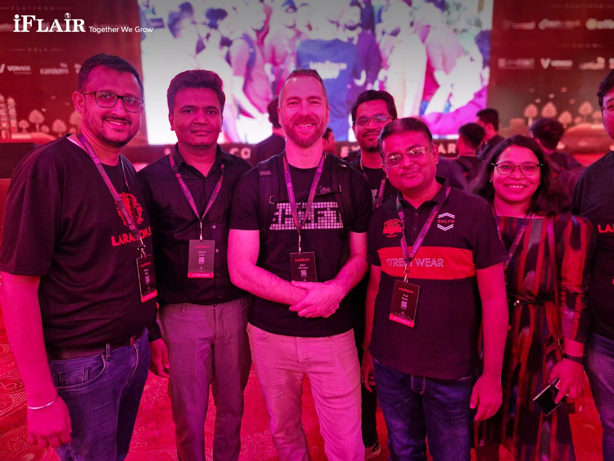 iFlairWebTech's tweet image. Exciting times as iFlair&apos;s Expert team takes center stage at Laracon India Official 2024, showcasing their innovative solutions and deep expertise in Enterprise development.

#PHPInnovation #CollaborativeDevelopment #LaraconIndia2024 #TechCommunity #TogetherWeGrow #iFlair