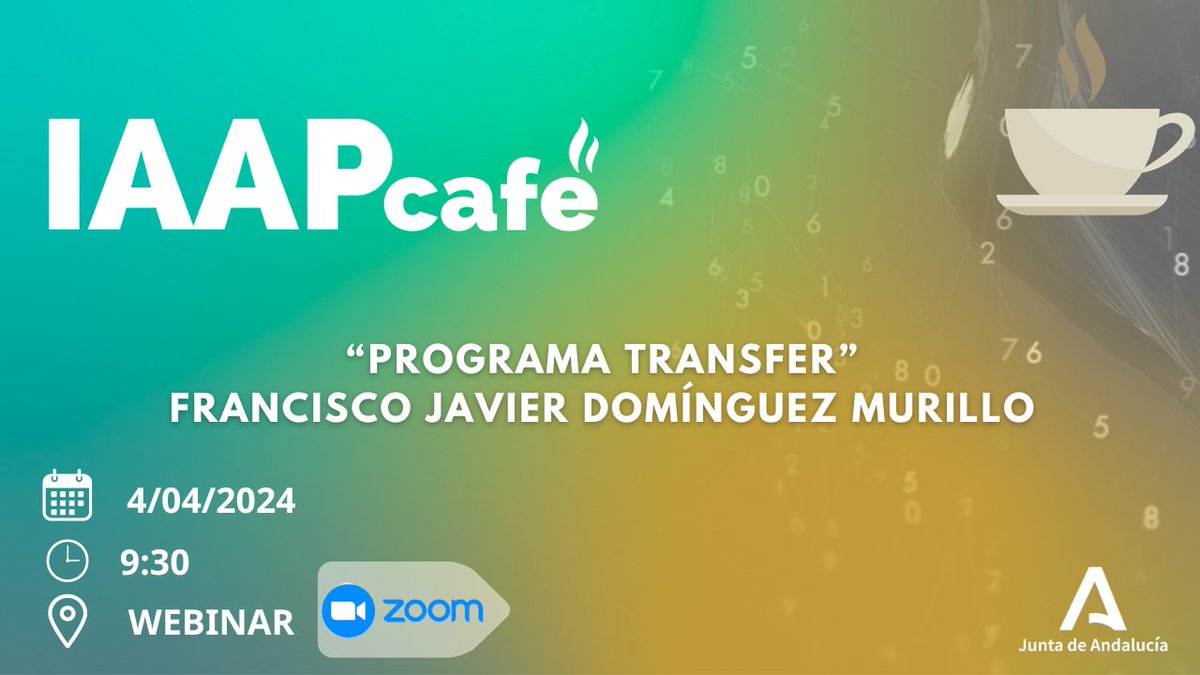 📢¡Atención! Listas provisionales del concurso de traslados de personal funcionario ya disponibles.  ✅No te pierdas el 4 de abril el CAFE IAAP sobre el programa Transfer, formato online.  🔗 Emisión: zoom.us/j/95082860354?… #IAAP #ConsejeriaJusticia #JuntadeAndalucia