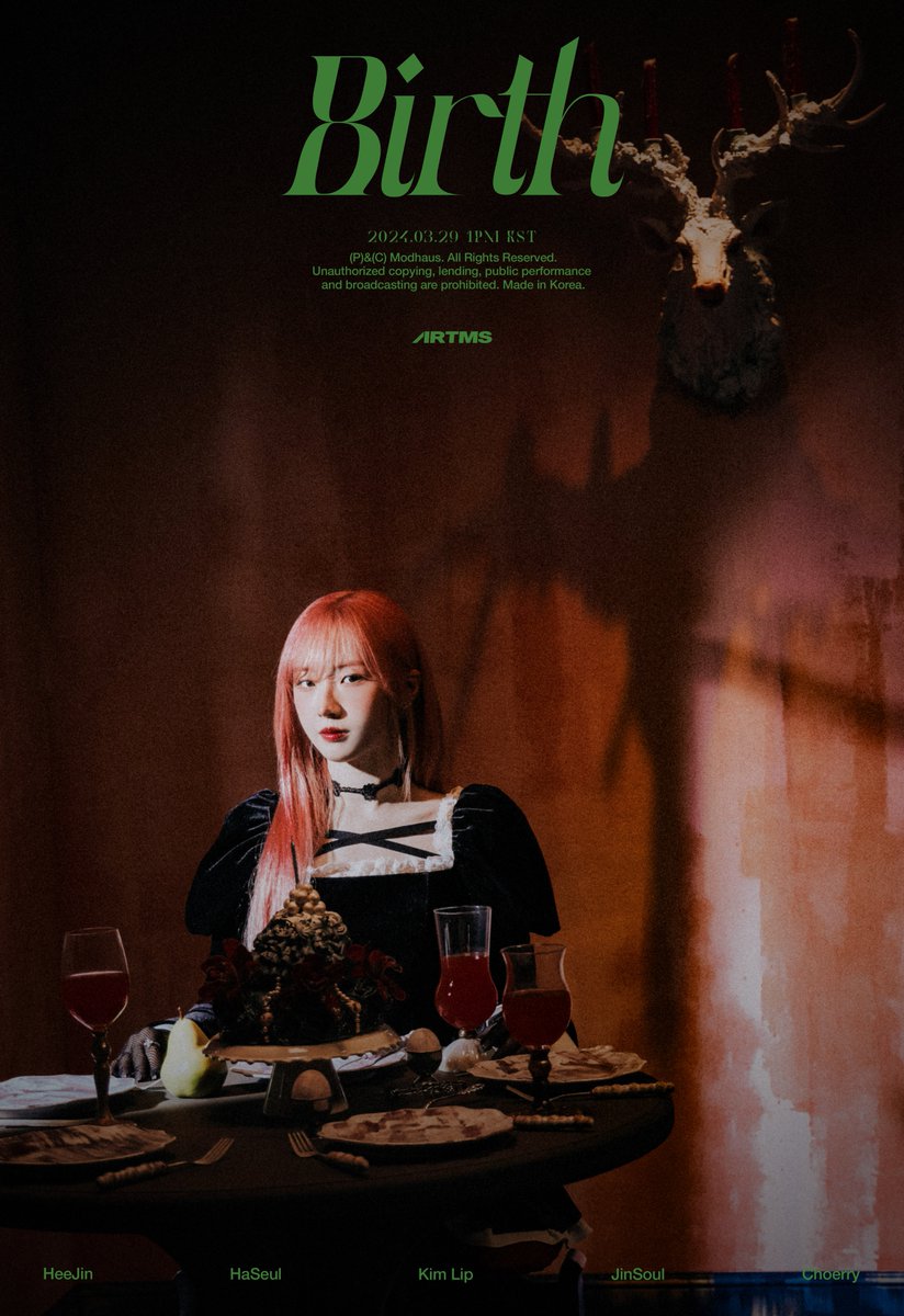 official_artms's tweet image. ARTMS ‘Birth’ Teaser

Concept Photo HaSeul 

2024.03.29 1PM KST

#ARTMS #OURII
#HaSeul #하슬
#Dall #Devine_All_Love_Live #Birth