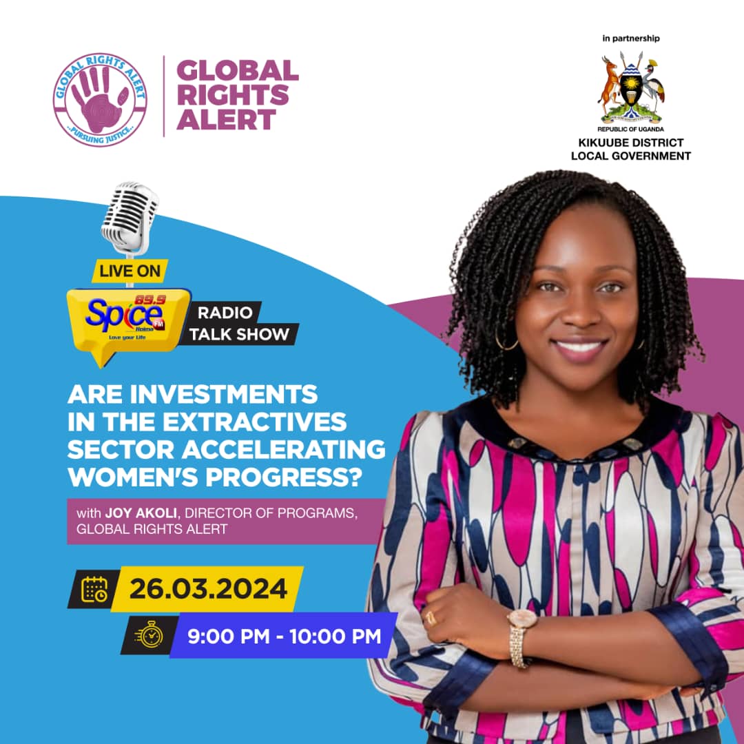 As we conclude the #WomensHistoryMonth, join us today for a radio talk show on @SpiceFMHoima as we discuss how women are changing the investment platform in the extractive sector. #IWD2024 #WomensHistoryMonth2024 #InvestInWomen