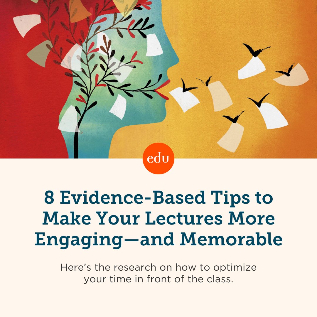 Some keys to engaging lectures: breaks, check-ins, and content reviews. 🔑 

Discover research insights that can make your lectures even more effective: edut.to/4cphYWh