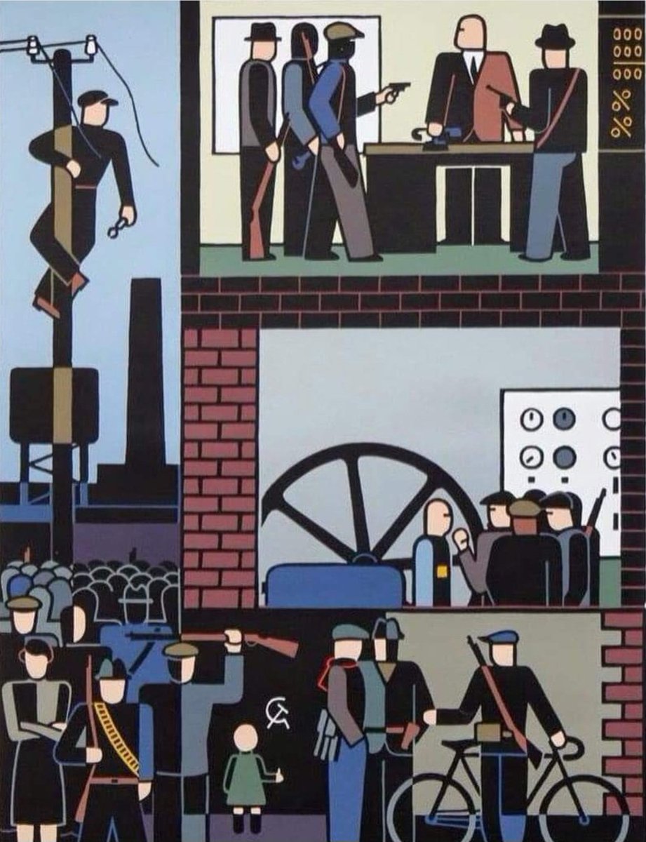 Factory Occupation / Gerd Arntz, 1931