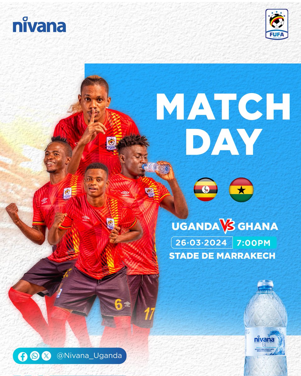 We go again today!💪

The @UgandaCranes are back in action. Tulimbe!

#GHAUGA #InternationalFriendly #NivanaFUFA