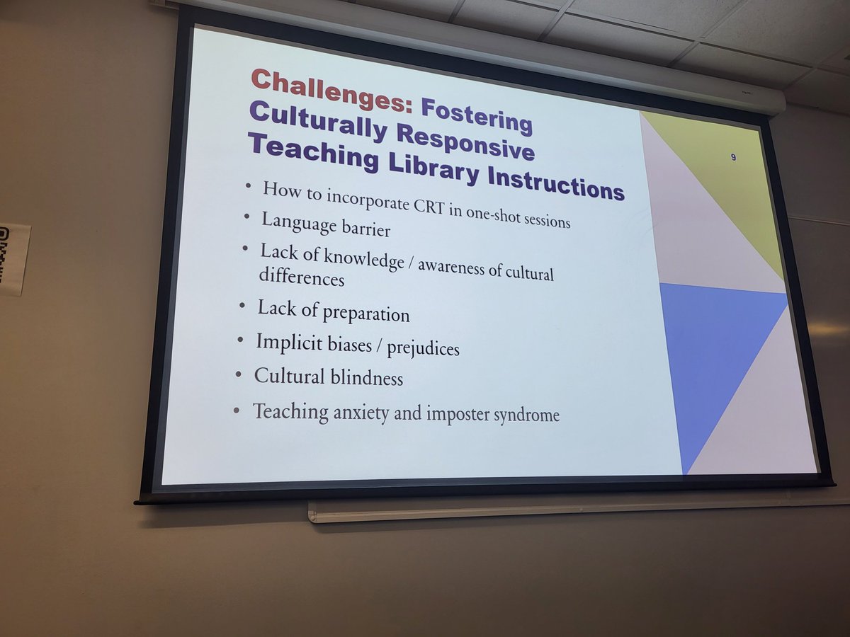 <a href="/LILAC_conf/">LILAC Conference</a> <a href="/InfoSchoolSheff/">Information School</a> Starting day 2 of #LILAC24 with April Mahabat from Nazarbayev University <a href="/NU_Library_NU/">Library_NU</a> speaking about navigating imposter syndrome and other challenges of working in an Kazakhstan HE institution as an overseas Teaching and Learning Support Librarian.