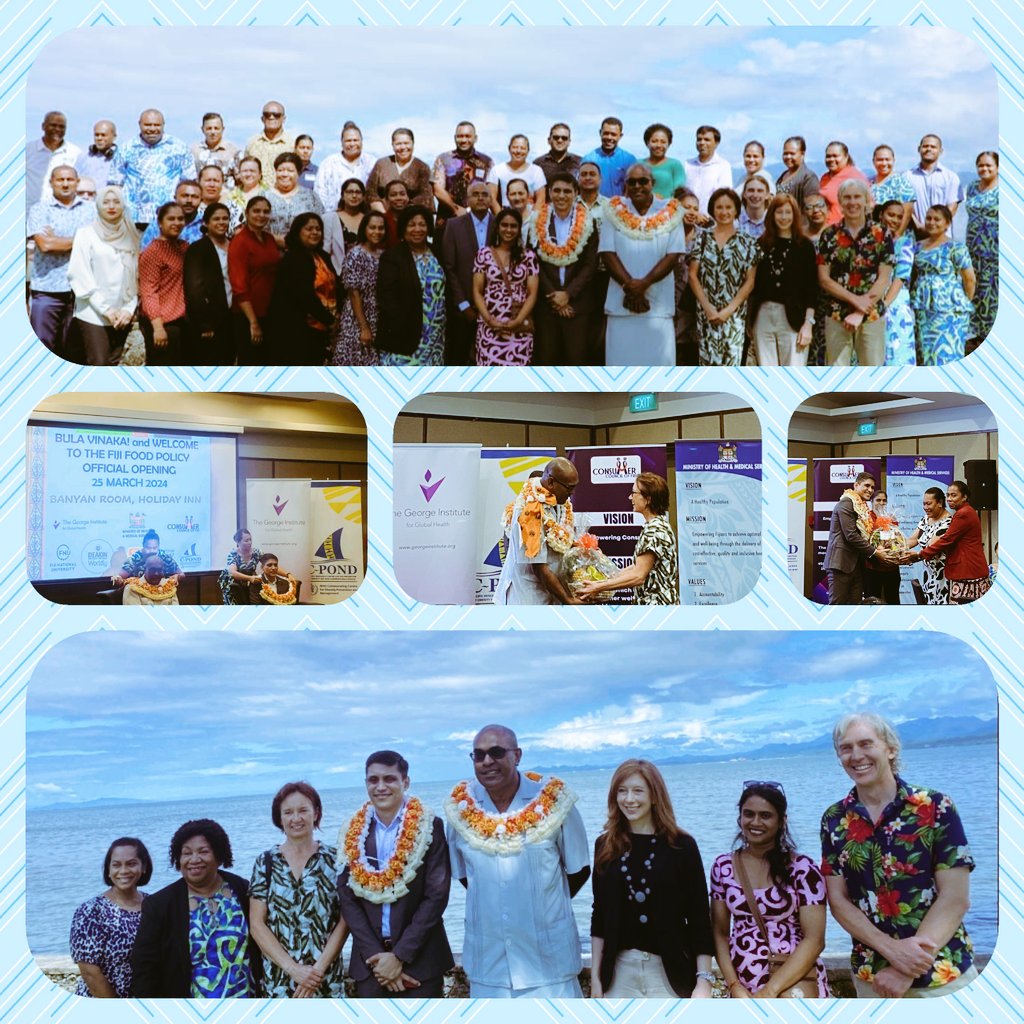 #Ended the 2-Day #HighLevelEngagement in #Strengthening #FoodPolicy for 🇫🇯
Grateful to all our partners for their #TechnicalSupport @gacd_media @GeorgeInstIN @MOHFiji @GLOBE_Deakin @Sydney_Uni @CCoFiji @CPONDPacific1 @FNUFijiMedical
#PolicyBriefs #Budget #HealthEquity #Evidence