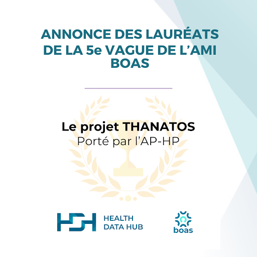 Découvrez un des lauréats de la 5è vague de l’AMI BOAS ! 🏅Le projet Thanatos, porté par l’@APHP, vise à développer et valider un algorithme d'identification des complications graves après une chirurgie digestive. ▶️health-data-hub.fr/actualites/enc…