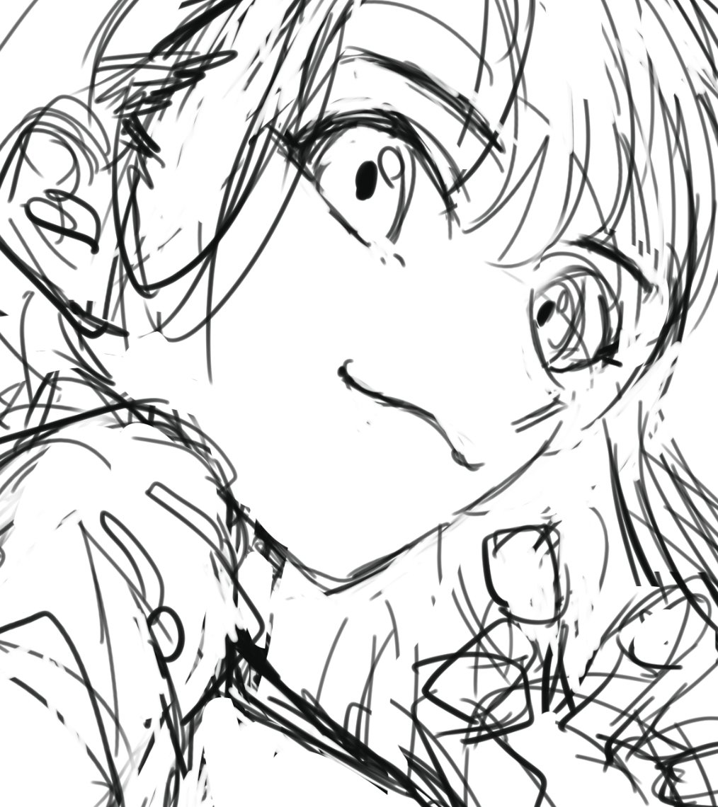 #イラスト
ラフ中 