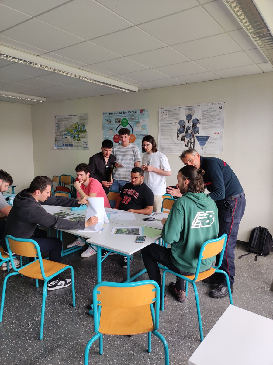 #Formation 👨‍🚒 Les sapeurs-pompiers du #Gers forment les étudiants 👩‍🎓 @IutToulouse3 #Auch à la gestion de #crise sur plusieurs séquences durant le mois de mars 2024, en lien avec @Prefet32