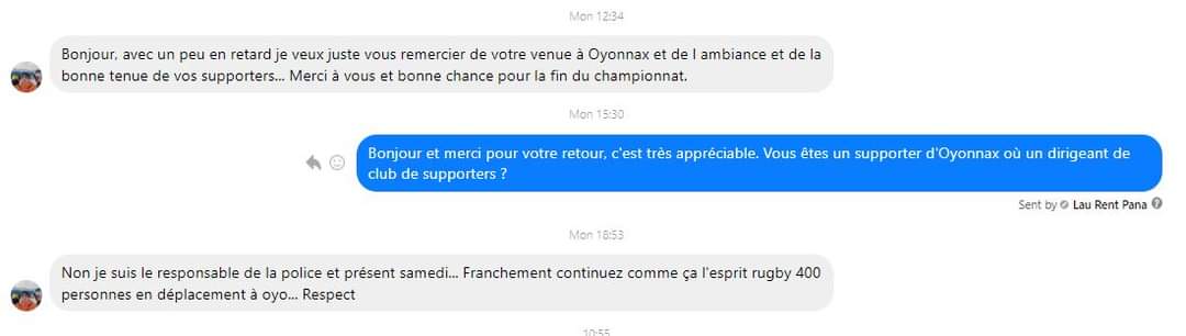 FIERS DE VOUS 🔥

🤟 Présent samedi pour encadrer l'événement Oyonnax - USAP, un grand merci au responsable de la Police qui nous a envoyé ce message !

La bise aux rageux qui critiquent toujours les supporters de l'USAP 😘

VISCA USAP 💛❤️