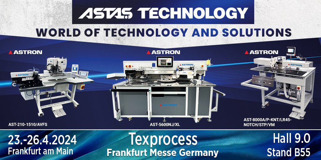 AstasTechnology's tweet image. YOU ARE INVITED to TEXPROCESS FRANKFURT TECHNOLOLOGY SHOW!

Between 23 - 26 April 2024, TEXPROCESS FAIR will be held in Frankfurt, Germany.

#astasjuki #astastechnology #texprocess #texprocess2024 #germany