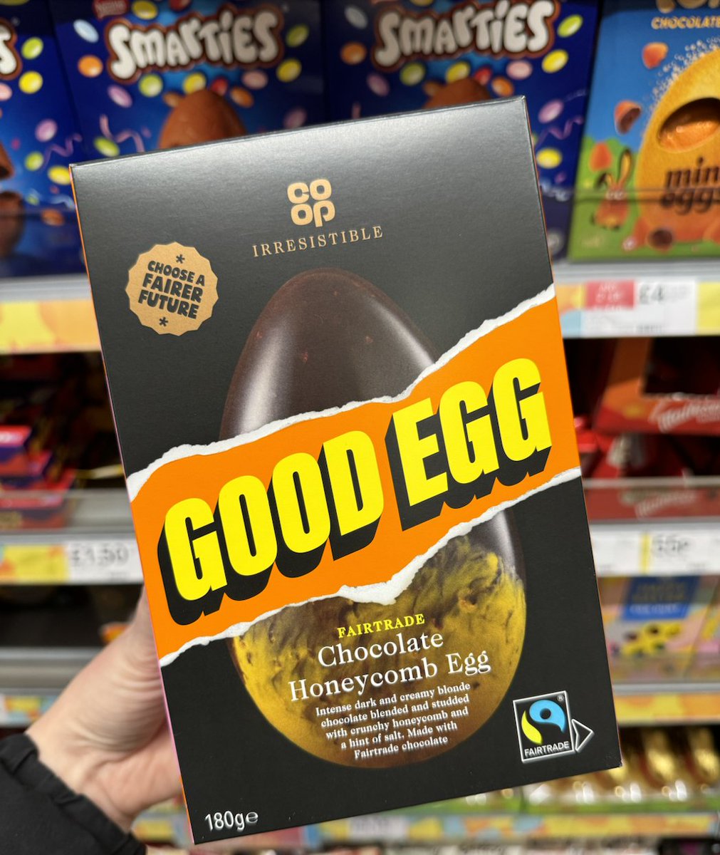 Have you tried the amazing Good Egg? The perfect Easter treat 🙌
Available in <a href="/coopuk/">Co-op</a> stores now.