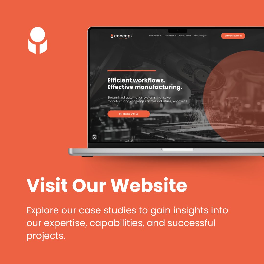 Concept_Systems's tweet image. Streamlining automation one case study at a time.  
Visit our website to explore our case studies to see how we improve workflows for our clients.  
hubs.la/Q02qlLNG0  

#conceptsystems #automation #manufacturing #workflows #robotics #engineering #systemintegrators