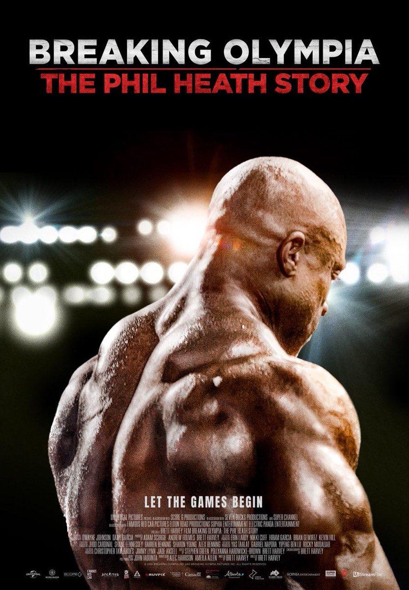 Breaking Olympia: The Phil Heath Story is now 🚨LIVE🚨 on all major digital VOD platforms (Prime Video to name one). The EPIC story of 7 x Mr. Olympia Phil Heath, his rise to the top of the bodybuilding world, and his comeback to the 2020 Olympia stage ‼️ @PHILHEATH