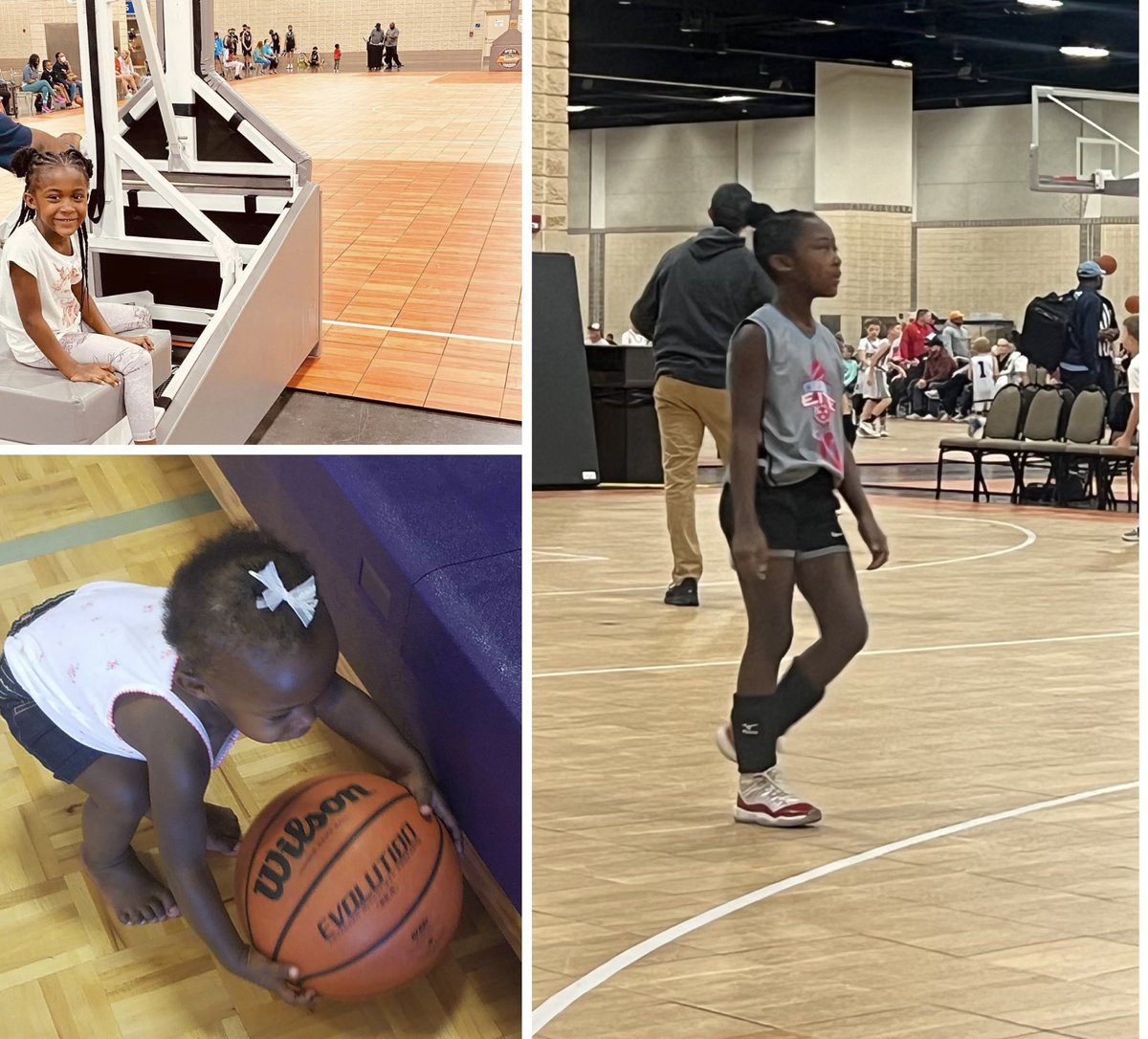 ImaniNichols34's tweet image. When you GROW up in a gym… #classof2034 💛🏀 #MarchMadness