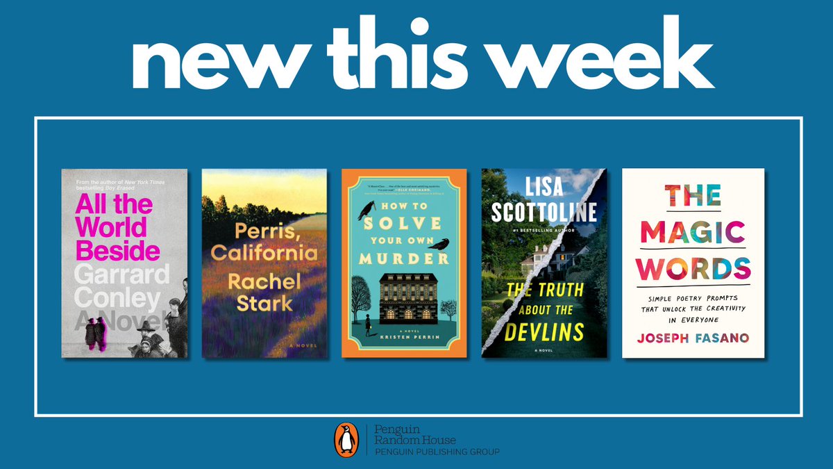 It's pub day! Our new books include: ❤️ Two men in love in Puritan England 🌅 A woman questioning the foundations of her life 🗡️ A foretold murder & a great-niece on the case 🏡 A thriller about family, justice, and lies ✨ Prompts to unlock self-expression For more:…