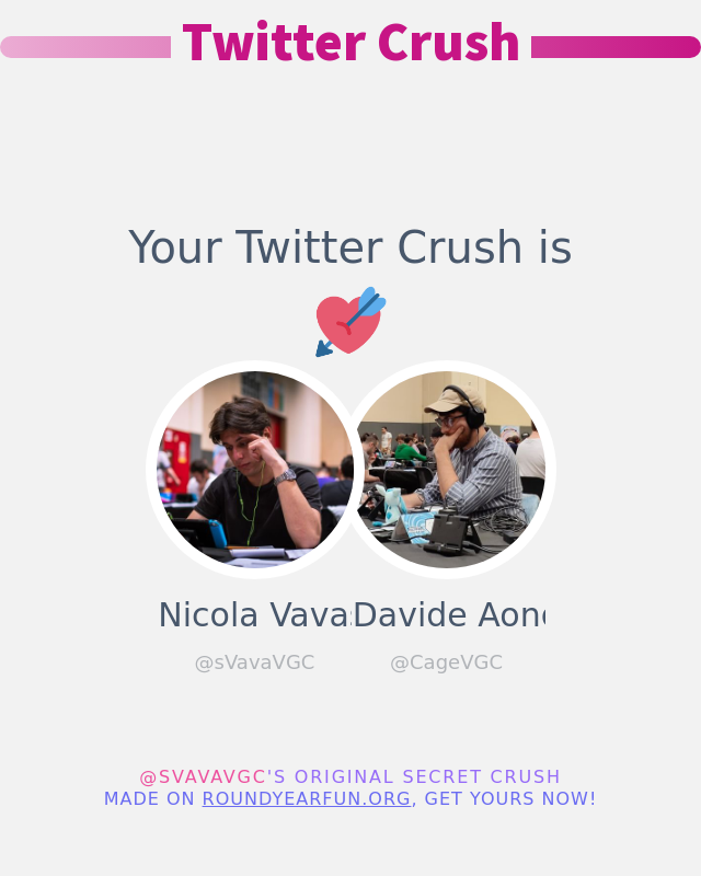 Il mio Twitter Crush è: <a href="/CageVGC/">Davide Aondio</a>

➡️ funxgames.me/twittercrush?l…