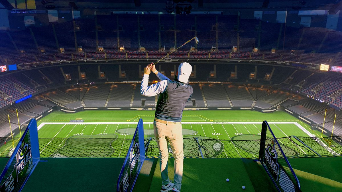 🏌️JUST ANNOUNCED! Upper Deck Golf is coming to Caesars Superdome for an exclusive 3-day event, 8/23 - 8/25. Sign up now for EARLY ACCESS to tee times and get ready to play a round of golf inside the stadium! bit.ly/3PC8g9a